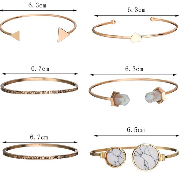 6-Piece Boho Layered Bracelet Set - Picture 2 of 3